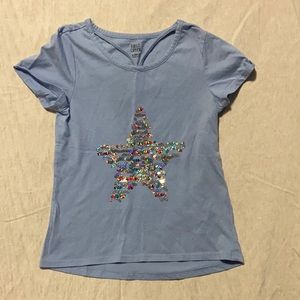 Cute blue star top Falls creek size 10/12